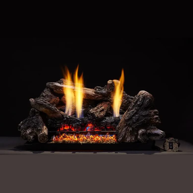 CR18-H Vermont Castings 18in Burncrete Hybrid 8 pc Charisma Log Set