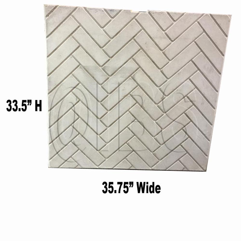20005293 Vermont Castings Shr52 Back Brick Herringbone - VCP