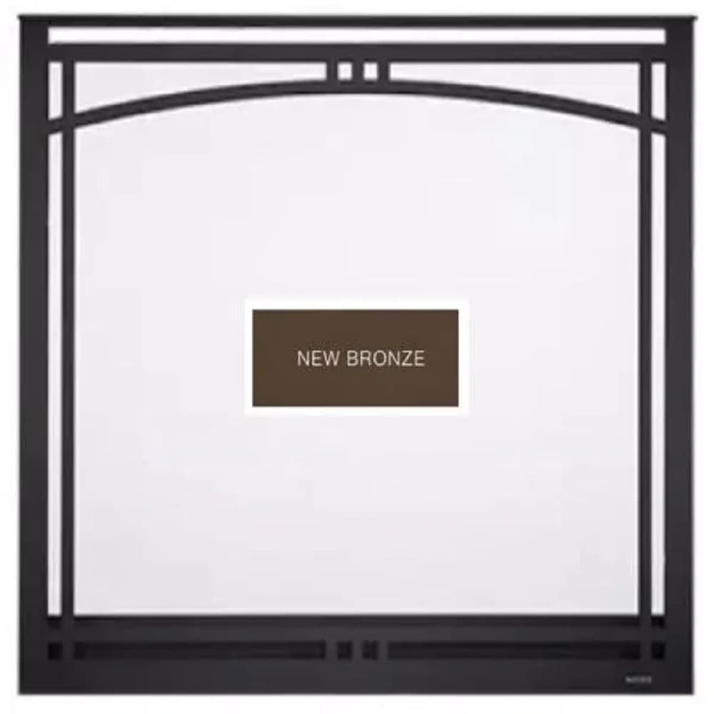 90895MON Manor Arched Overlap Fit Front With Clearvue Mesh New Bronze