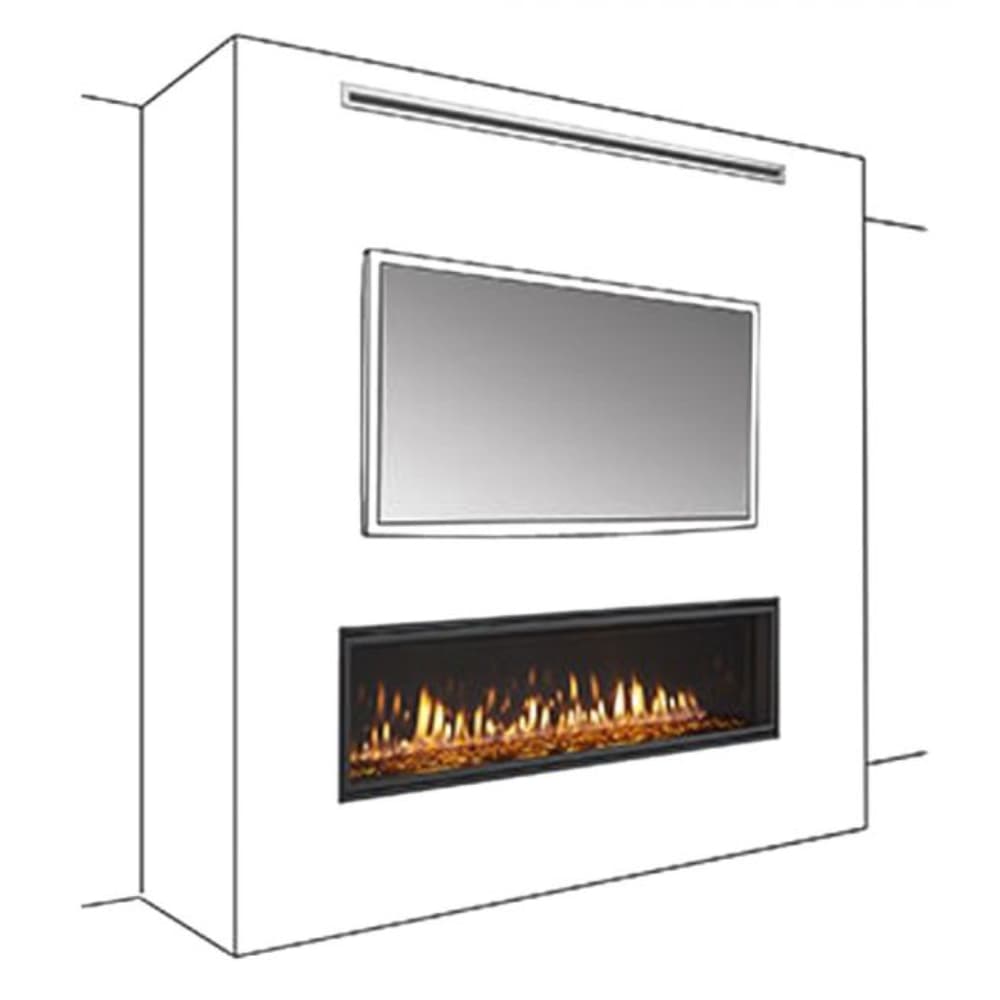 90856MON Ducted Vent Trim For Front Discharge Using Ducted Passive Heat (Phfr-Mce-60)