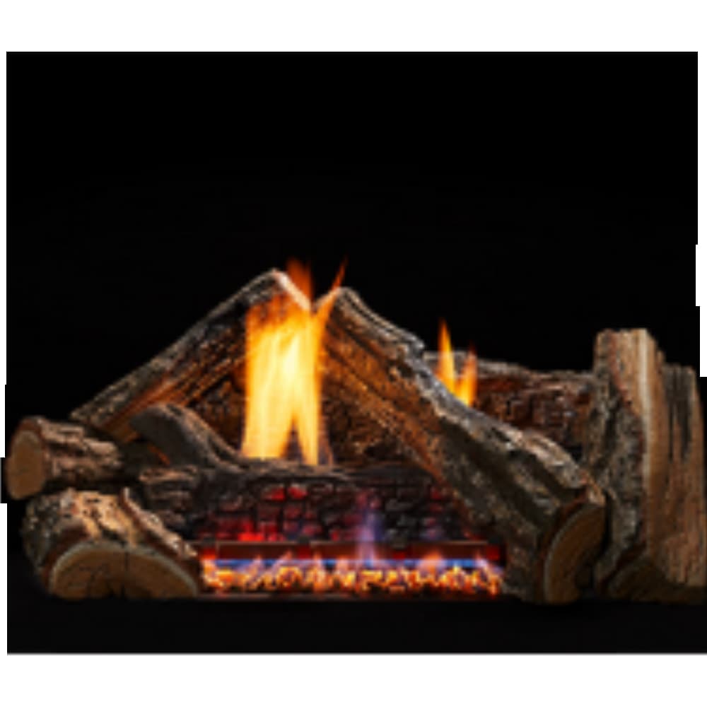 36297MON 18" Burncrete Hybrid 7 pc Dynamo Log Set for use with Glow Getter 18 inch Burner