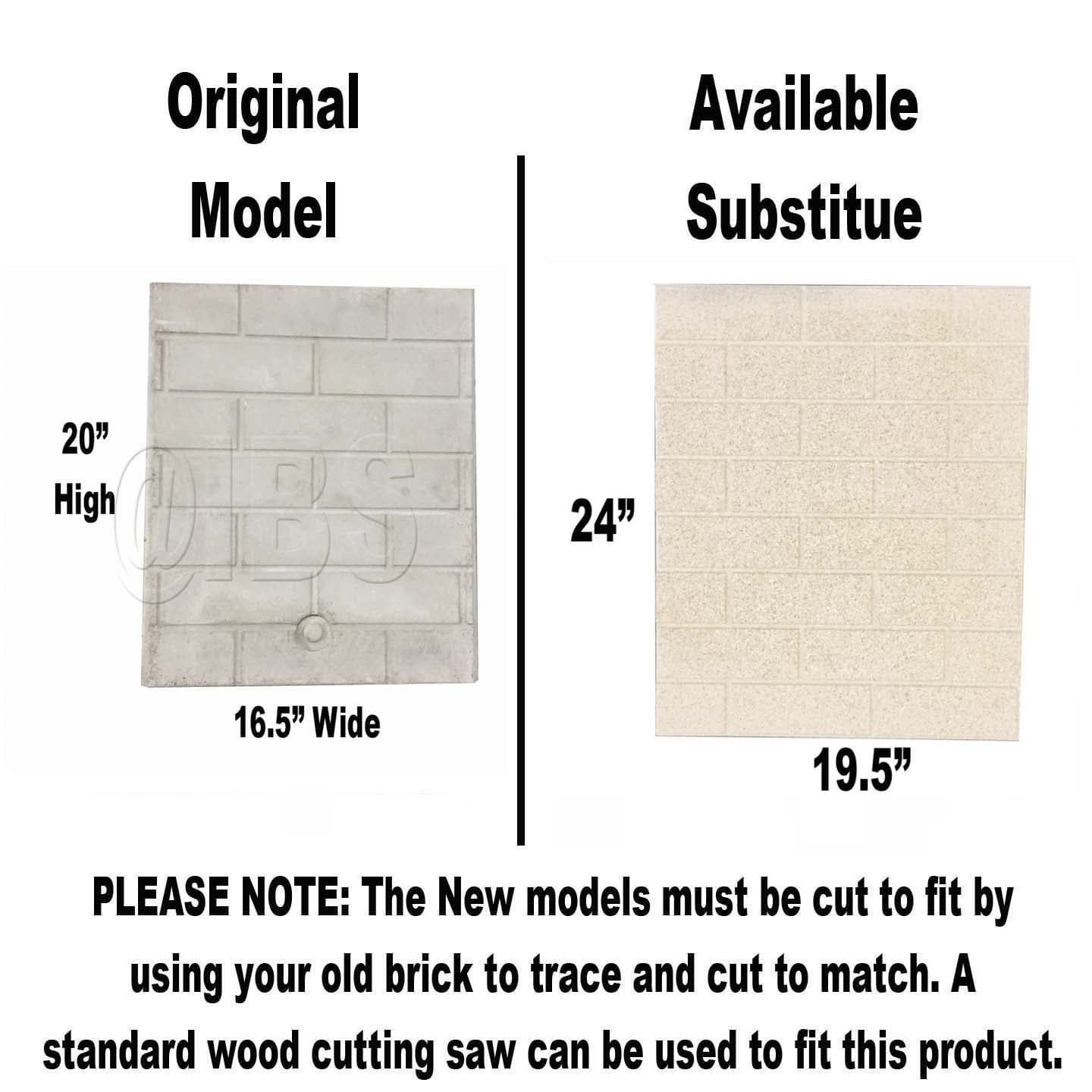 3079147K Vermont Castings Side Brick Multi Side Units - DISCONTINUED and Replaced by Available Cut-To-Size Panel