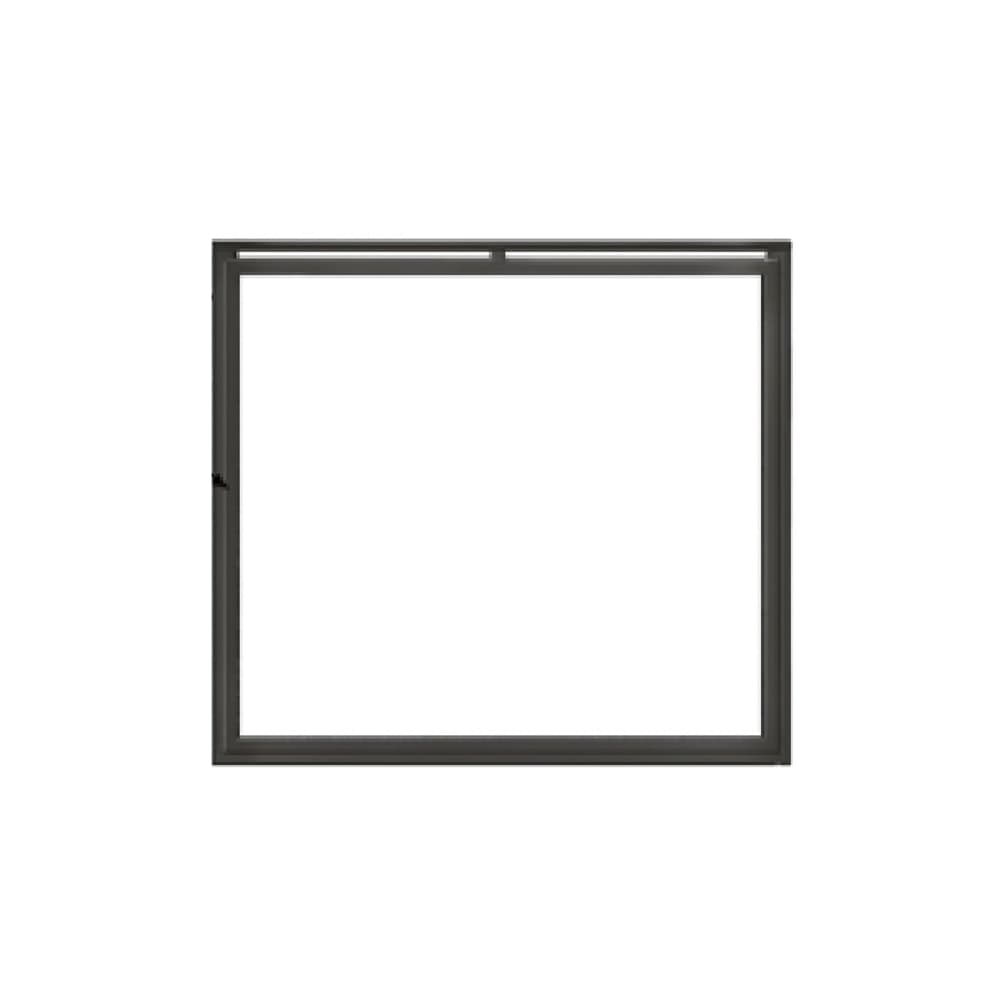 90837MON Ensemble overlap front with ClearVue mesh and Gun Metal trim