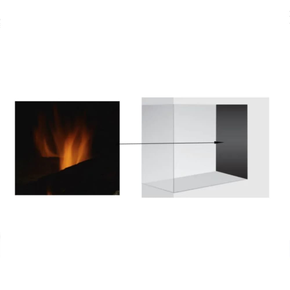 69985MON Vermont Castings Reflective Black Glass Interior Panels for