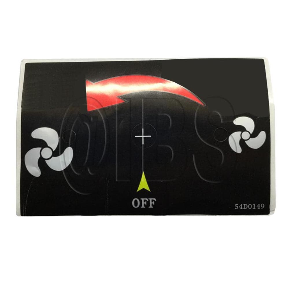 54D0149 Vermont Castings Speed Control Decal